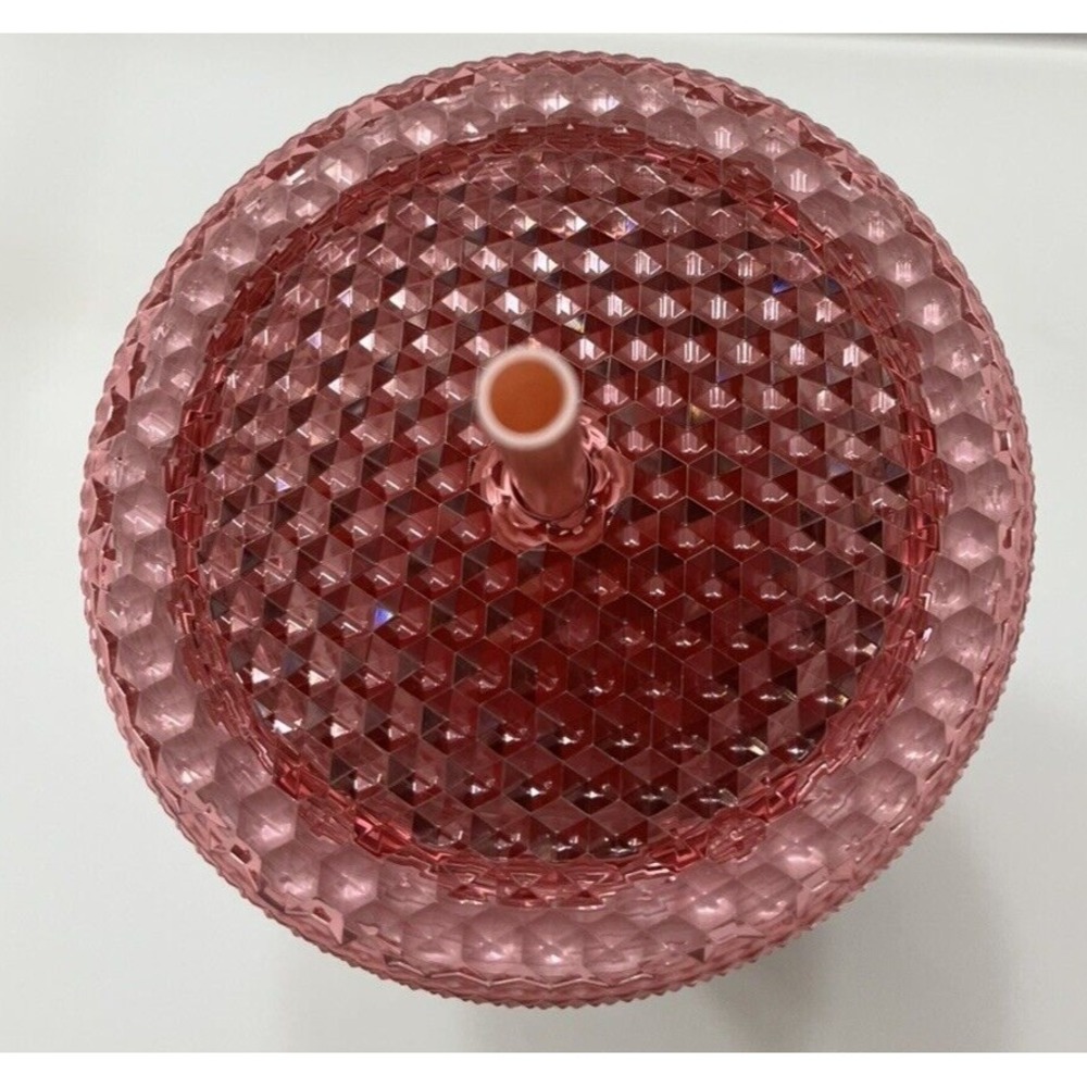 Starbucks 2022 Tumbler Cup Blush Pink Waxberry Ombre Gradient Studded 24oz Venti - Picture 7 of 10